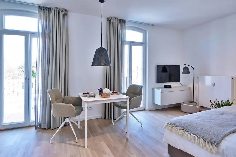 Galeriehotel Langeoog: Blick ins Schlafzimmer
