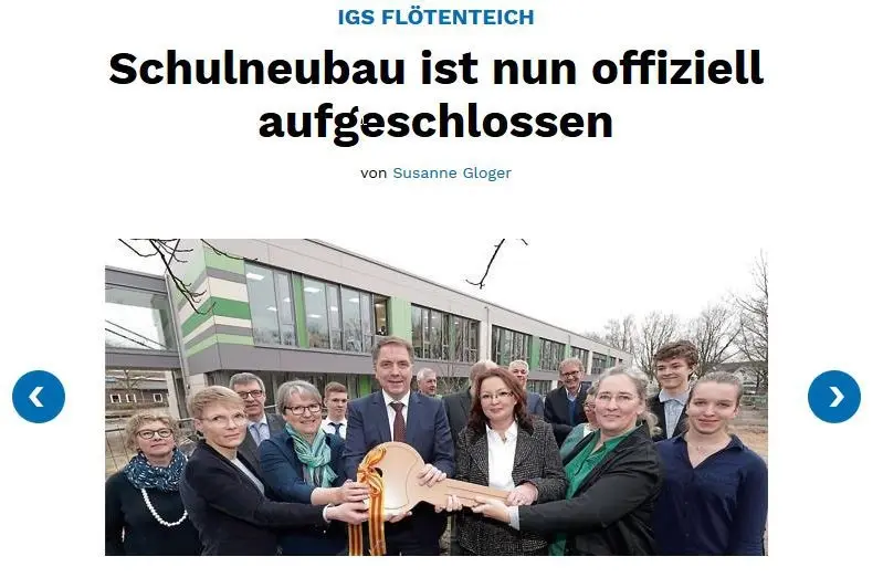 Webartikel zur IGS Flötenteich, Teil 1