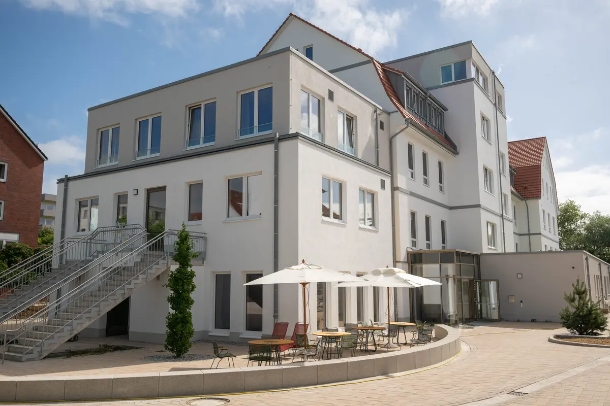 Haus Meeresstern: Eingang und Sonnenterasse